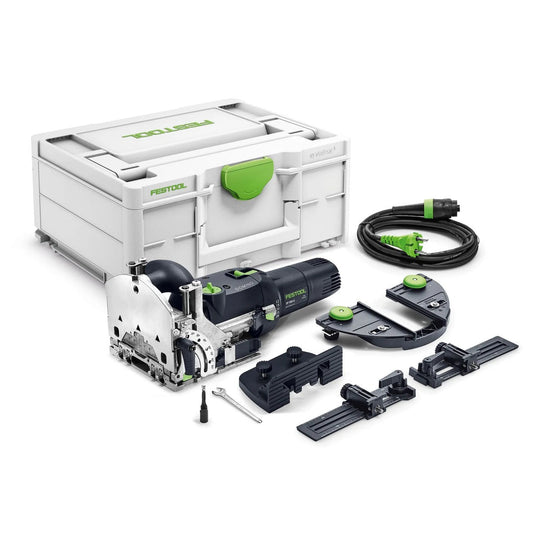 Festool Dübelfräse DOMINO DF 500 RQ-Set mit Systainer, Fräser, Anschlägen, Netzkabel und Zubehör