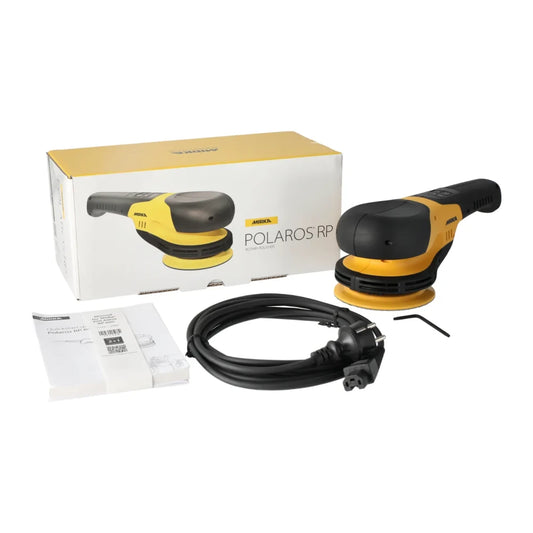 Mirka Rotationspolierer POLAROS 600 RP mit Lieferumfang und Verpackung