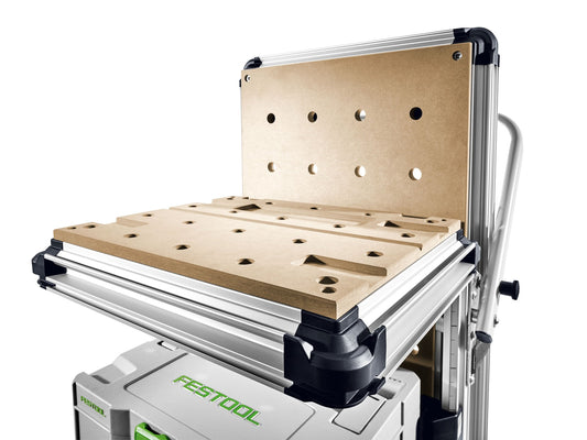 Festool Mobile Werkstatt MW 1000 mit Lochplatte, Aluprofil und Multifunktionstisch auf Rollen