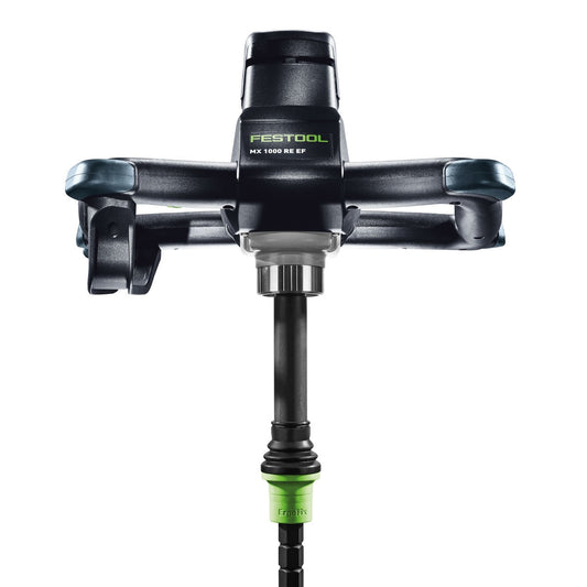 Festool MX 1000 RE EF Rührwerk mit breitem Rührkopf und ErgoFix-Höhenverstellung in Frontalansicht