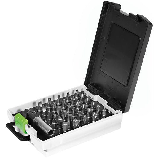 Festool Bitkassette BIT/BH-SORT/31x mit 31 Bits und Bithalter im offenen SYS-Case
