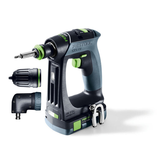 Festool CXS 18 C 3,0 Akku-Bohrschrauber mit Zubehör und Schnellwechsel-Futter in Systainer-Ausführung