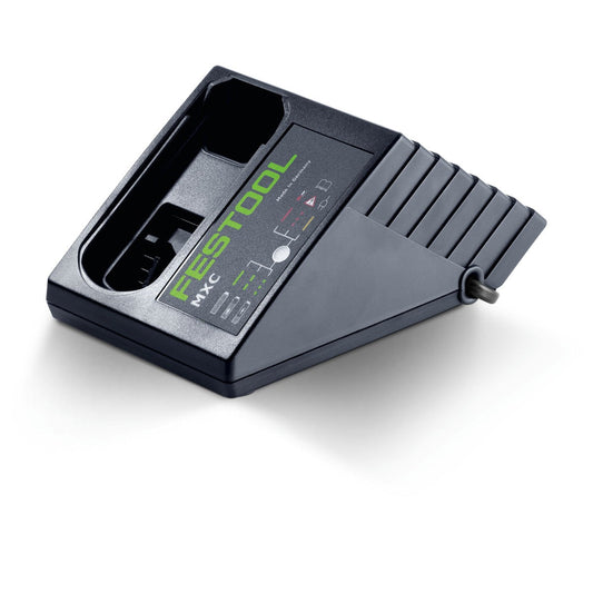 Festool Ladegerät MXC für BP-XS Akkupacks mit LED-Anzeige Ladefortschritt, Ansicht von vorne