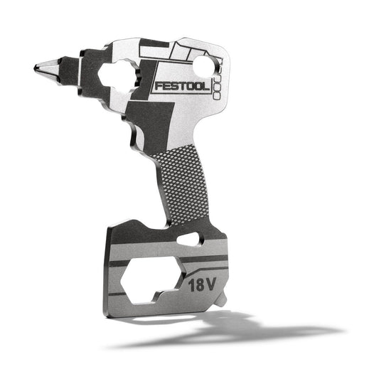 Festool Keytool KT-TPC-FT1 Multifunktionswerkzeug 18V mit Edelstahl-Gehäuse und Gummigriff, Hauptansicht.