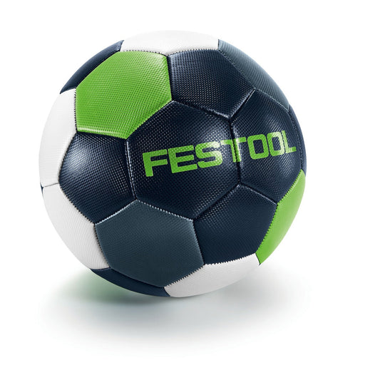 Festool Fußball SOC-FT1 mit Strukturoberfläche in Dunkelblau, Weiß und Neongrün, Hauptansicht