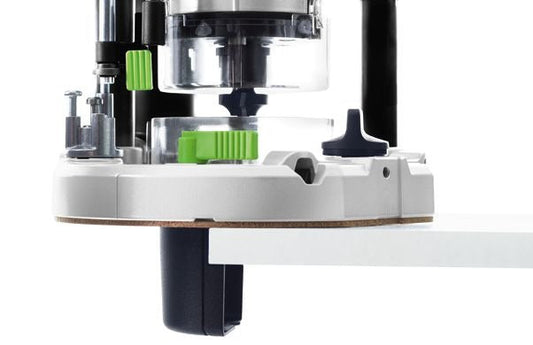 Festool Spanfänger KSF-OF für Oberfräsen, 360° drehbar, grüne Absaugteile, Frontansicht