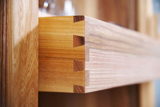 Festool VS 600 SZO 14 Schablonen-Set mit Schwalbenschwanz-Verbindung an Holzwerkstück
