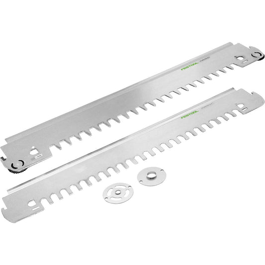 Festool VS 600 SZO 14 Schablonen-Set mit zwei Schablonen und Kopierringen für Schwalbenschwanz-Verbindungen