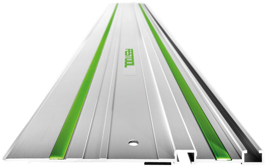 Festool Führungsschiene FS/2 Perspektivansicht mit grünen Elementen und Gleitbelag