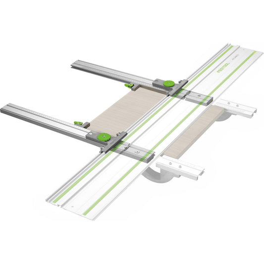 Festool Parallelanschlag FS-PA mit Führungsschiene und Anschlagreiter für präzisen Plattenzuschnitt