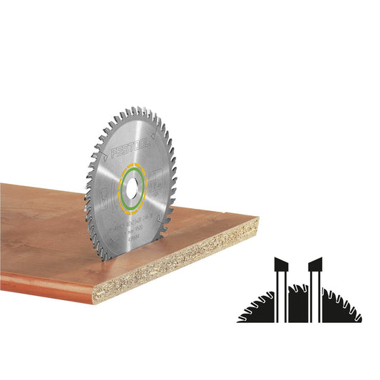 Festool Kreissägeblatt WOOD FINE CUT HW bei Feinschnitt in Holz und Sperrholz mit Hartmetallzähnen