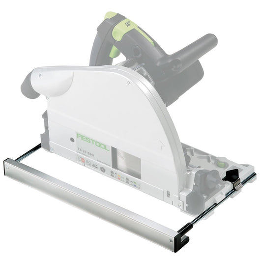 Festool Parallelanschlag PA-TS 75 montiert an Tauchsäge TS 75 für präzise Parallelschnitte