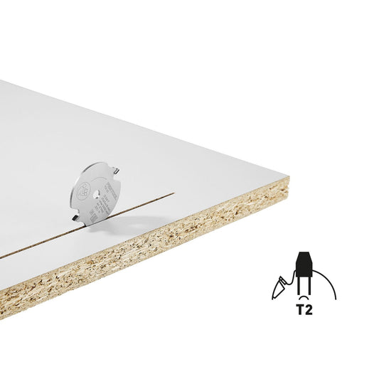 Festool Vorritz-Sägeblatt WOOD FINE CUT SPECIAL DIA 47 mit Trapezzahnform T2 auf beschichteter Spanplatte