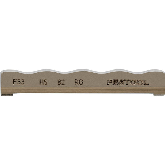 Festool Spiralmesser HS 82 RG Hobelmesser Draufsicht mit Produktbezeichnung und Rustikal-Gravur