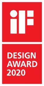 Festool Systainer³ SYS3 M 137 mit iF Design Award 2020 Logo, roter Kunststoffkoffer mit T-LOC Verschluss und Tragegriff