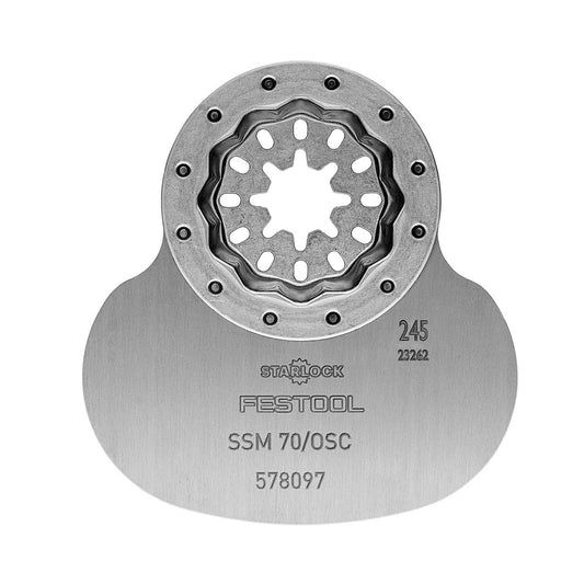 Festool Silikon-Schneidmesser SSM 70/OSC mit Starlock-Aufnahme, runde Blattform für Oszillierer
