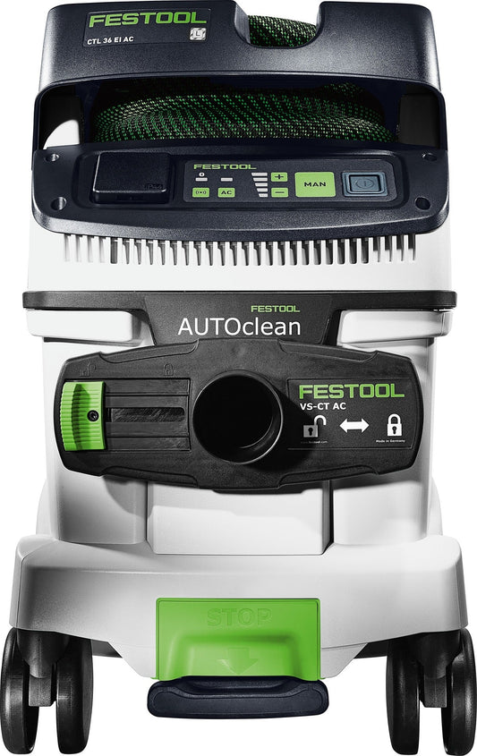 Festool CTL 36 EI AC RENOFIX Absaugmobil mit AUTOCLEAN Filterabreinigung und VS-CT AC Saugdose, Ansicht von oben.