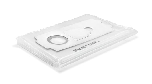 Festool Sicherheitsfiltersack 3er Pack mit doppellagigem Vliesfilter und PE-Material für sichere Staubentsorgung