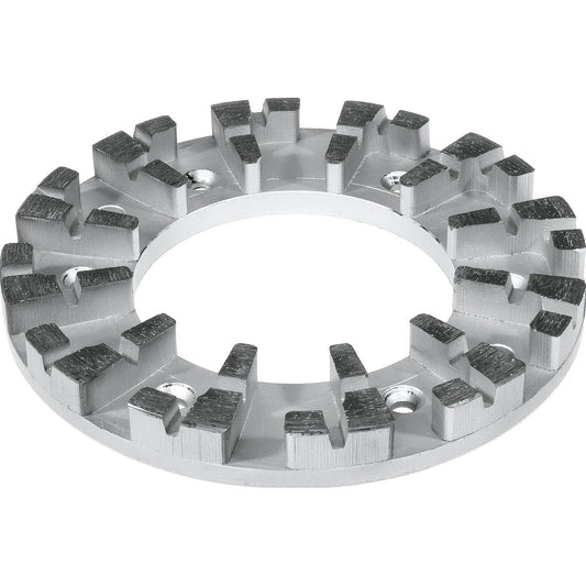 Festool Diamantscheibe mit Diamantsegmenten für Sanierungsschleifer RG-Serie, Draufsicht auf Schleifteller.