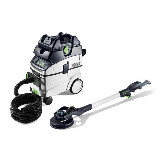 Festool PLANEX LHS 2-M 225 EQ Langhalsschleifer mit CTM 36 Absaugmobil und Schlauch im Set