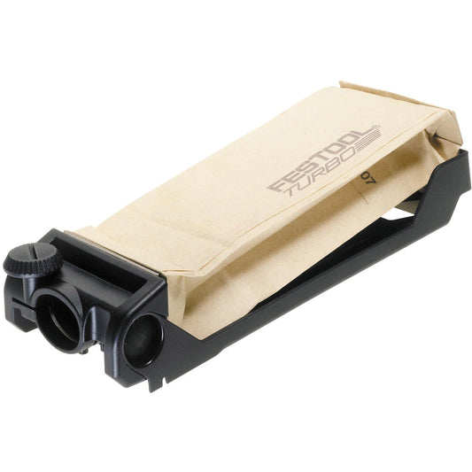 Festool Turbofilter-Set mit Papierfilter und schwarzer Halterung für staubarmes Schleifen