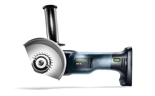 Festool AGC 18-125 EB-Basic Akku-Winkelschleifer mit 125 mm Schleifscheibe und EC-TEC Motor Seitenansicht