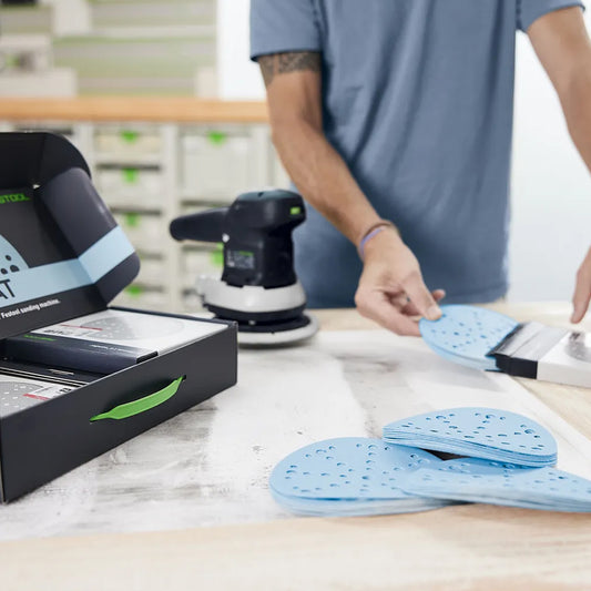 Festool Schleifscheiben Granat Set Beispiel