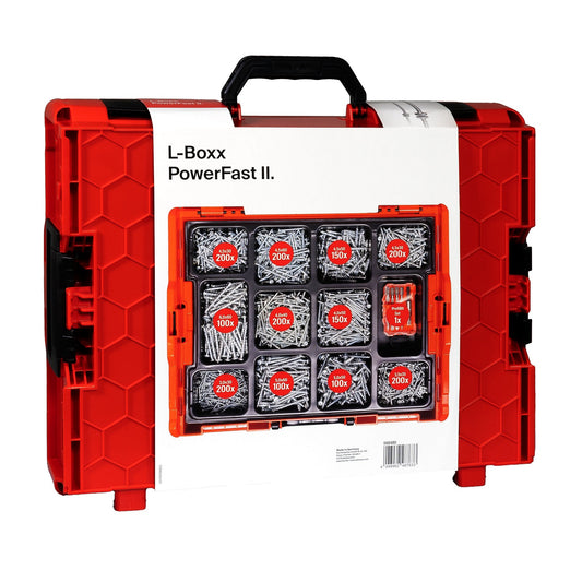 L-BOXX PowerFast II – übersichtliche Sortierung der Schrauben inkl. Bit-Set