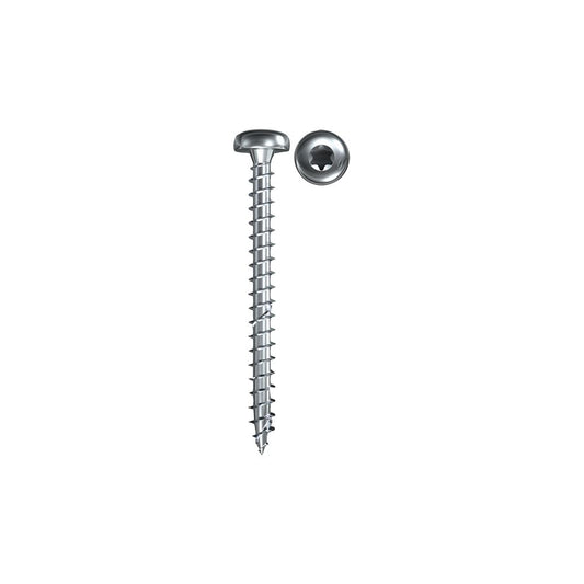 fischer PowerFast FPF-PT A2F Spanplattenschraube mit Halbrundkopf, Vollgewinde und TX-Innenstern