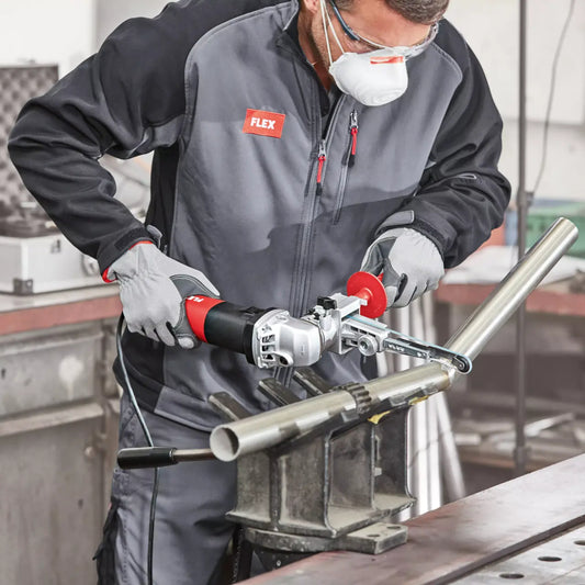 FLEX Bandfeile FBE 8-4 140  Anwendung an Scheissnaht