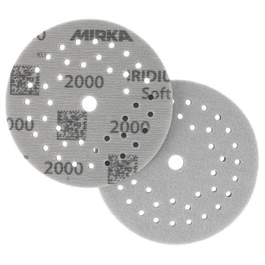 Mirka Iridium Soft 125mm Schleifscheiben Grip - gelocht Multifit Scheibe