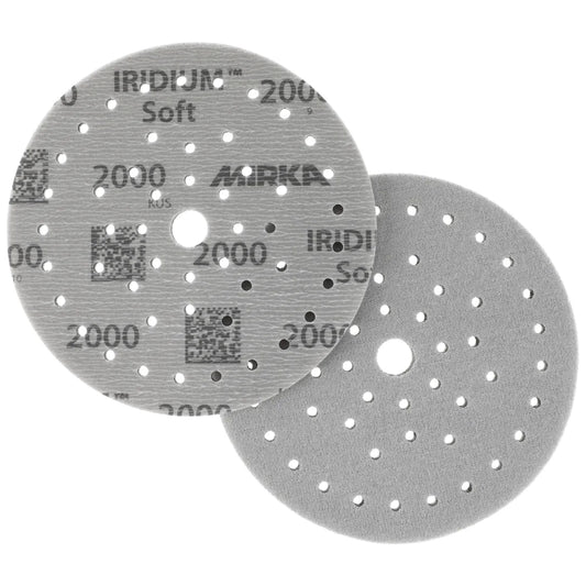 Mirka Iridium Soft 150mm Schleifscheiben Grip - gelocht Multifit Scheibe