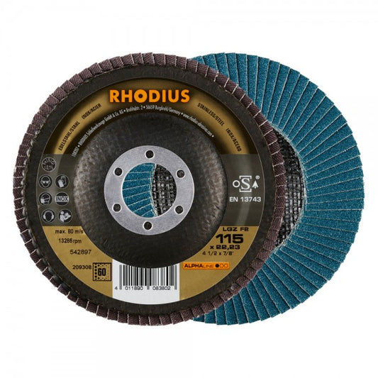 Rhodius Fächerschleifscheibe LGZ F2